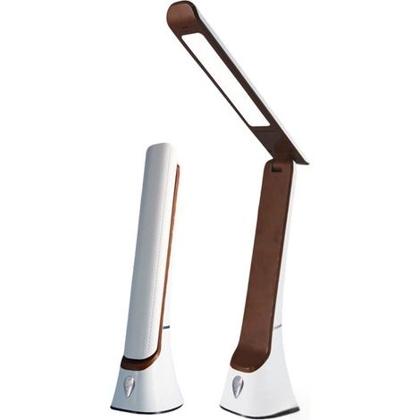 Lampe de photothérapie 10 000 lux, lampe fluorescente, lampe de bureau sans UV, à intensité variable, avec veilleuse (1/5)