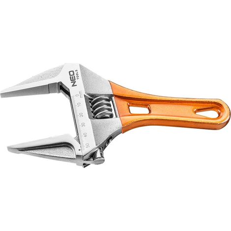 Clés à molette manche metal plastifié 0-53 mm NEO TOOLS/Taille:185 mm (1/2)