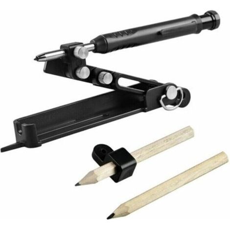Jauge de contour multifonctionnelle pour le travail du bois précis portable Menuiserie domestique Bricolage Contour pratique Réglable Irrégulier Meubles Carrelage Outil (1/5)