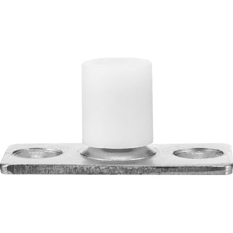 Roulettes de Porte Coulissante en Nylon Blanc, Guide de Sol Facile à Installer Stocker, pour Portail Coulissant ou Volet Roulant, 1 Pièce (1/5)