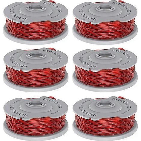Lot de 6 bobines de rechange compatibles avec les tondeuses Flymo Contour XT et Contour 500XT, référence FLY047 510747890 (1/4)