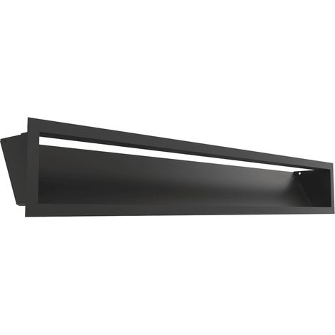 Lüftungsgitter LUFT 12x80 schwarz Slim (1/5)