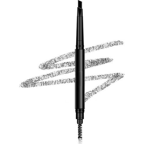Crayon Sourcils - Crayon Mécanique Étanche - Pointe Ultra-Fine 0,5 mm - Brosse Spoolie Intégrée - Pour Remplissage et Dessin de Poils - 1 Pièce (1/5)