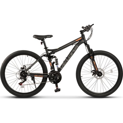Velors VTT 26 pouces, 165 cm, pour maison et usage quotidien, Shimano 21 vitesses, jantes double paroi, freins double disque