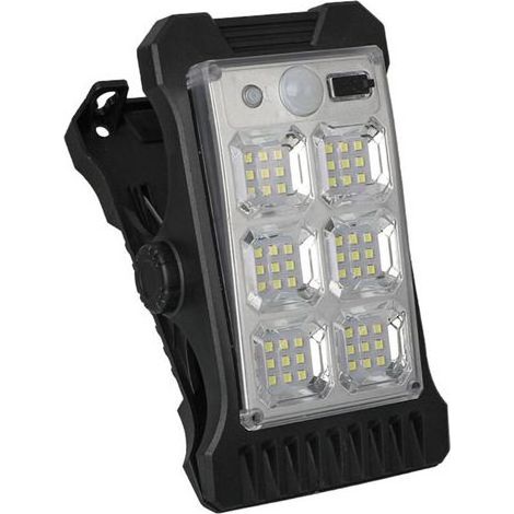 Lampe Solaire Murale LED Extérieure avec Détecteur de Mouvement et Batterie Rechargeable USB – Luminaire Suspendu Amovible pour Jardin, Terrasse et Cour (1/5)