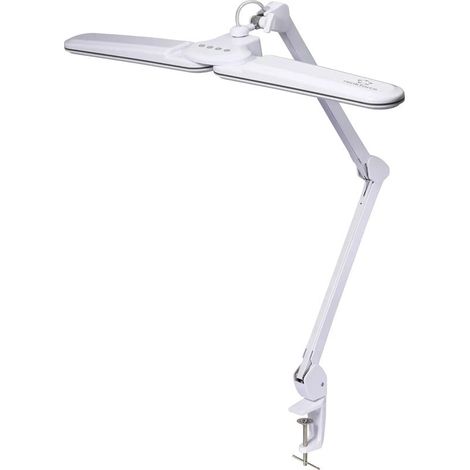 [NEUWERTIG] B-Ware Renkforce Klemmleuchte LED RF-7165304 dimmbar 18W warmweiß grau 850x690mm Lampe (1/2)