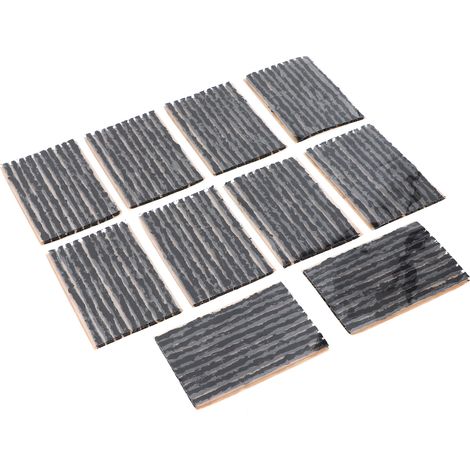 100 Stück 100x3mm Reifenreparaturstopfen, schlauchlose Reifendichtungsstreifen aus Gummi zur Pannenhilfe für Auto und Motorrad, Schwarz (1/5)