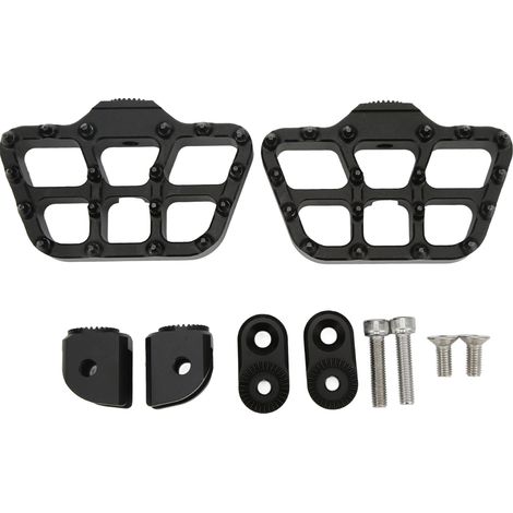 Prolongateur de béquille latérale moto en aluminium CNC, patin stabilisateur élargi noir pour moto
