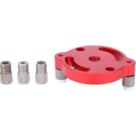 Perforatrice pour planches de bois, alliage d'aluminium, gabarit de centrage, outil de menuiserie X600-1-Rouge