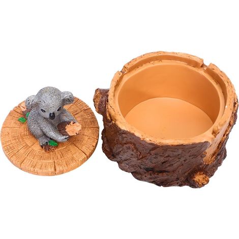 Cendrier Créatif en Résine Forme Koala pour Salon et Bureau, Décoration Unique et Fonctionnelle, Accessoire pour Fumeurs Différentes Couleurs (1/5)