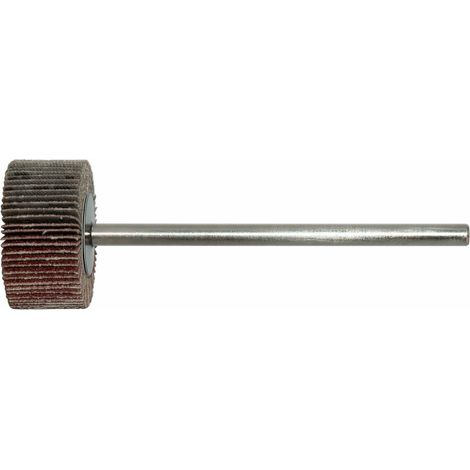 RUOTA LAMELLARE CON GAMBO LUNGO 20x15x6x100mm -  GRANA 60 - ROSVER