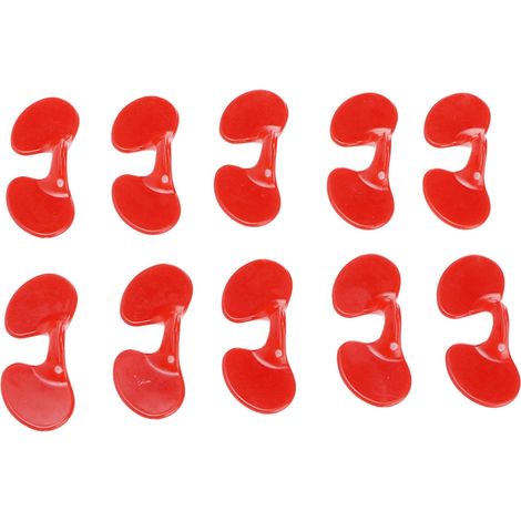 Lot de 1000 œillères de 6 cm avec trous, en plastique, pour poules, anti-picage. Accessoire pour les yeux des poules. (1/5)