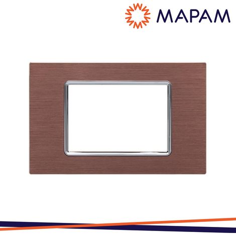 PLACCA ALLUMINIO 8003LL-6 T1 3P BRONZO LIV ART