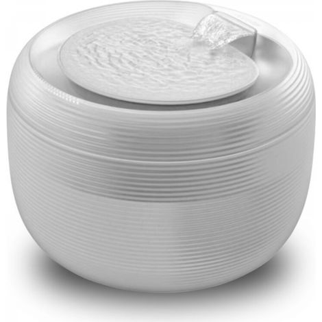 Fontaine à eau blanche pour animaux de compagnie, 1 unité, 222215,5 cm, capacité de 2,5 L, favorise une hydratation saine et prévient les maladies. (1/5)