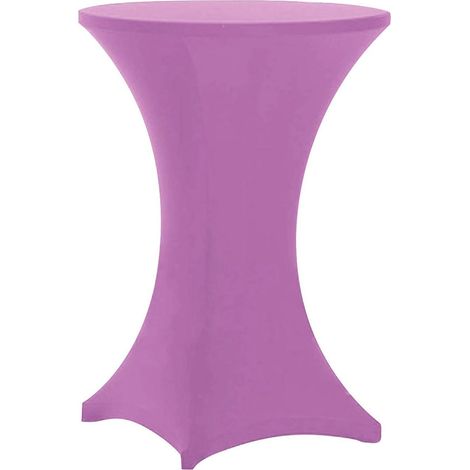 Dehnbare Tischdecke für runde Tische, 80x85cm, Hellviolett (1/5)