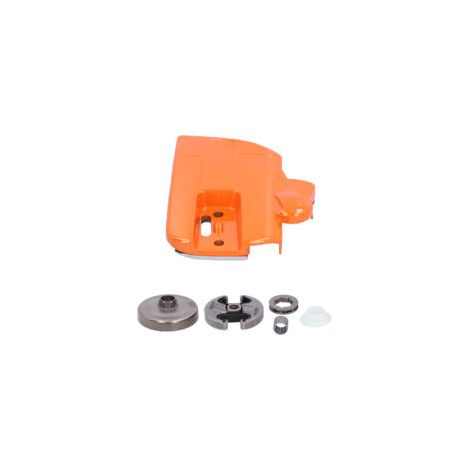 Couvercle d'embrayage de pignon de chaîne pour tronçonneuse Husqvarna 353 351 350 346XP 345 Matériau fer Performance durable et résistance à l'usure