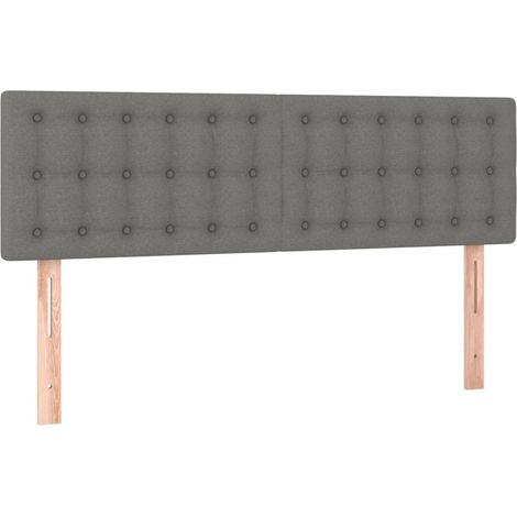 Maison Exclusive - Kopfteile Dunkelgrau 144x5x78/88 cm Stoff
