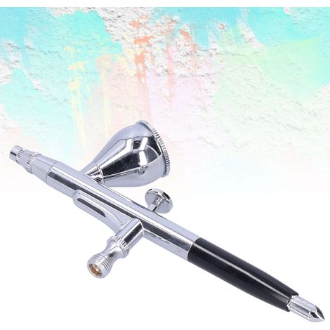 Kit aérographe G1/8 pour peinture artistique, bricolage, peinture en aérosol, maquettes, calibres 0,2 mm, 0,3 mm et 0,5 mm, noir (1/5)
