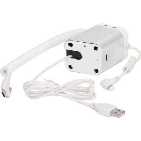 Diebstahlsichere Halterung mit Krallen, 95-120 dB Sicherheitsalarm, Ladefunktion für Mobiltelefone und iOS-Tablets. (1/5)