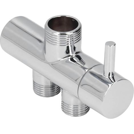 Vanne dérivateur douche laiton chromé T G1/2 (1/5)
