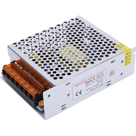 Alimentation à découpage universelle régulée 24 V CC 5 A pour bande LED CCTV (1/5)