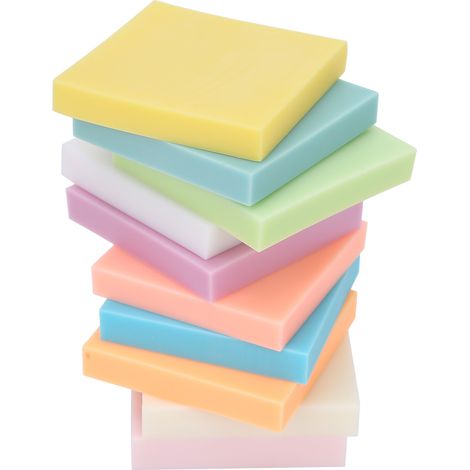 10Pcs Color Rubber Brick Engraving Dedicated Soft Stamp Block DIY Carved Crafts Accessories (1/5)