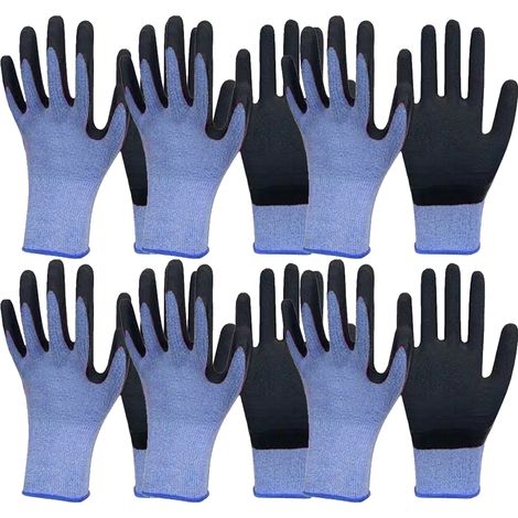 6 paires de gants de jardinage universels, gants de travail antidérapants pour la protection du travail (1/5)