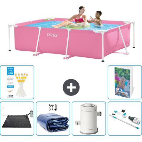 Rechteckiger Frame Pool - 220x150x60 cm - 7-teilig S78
