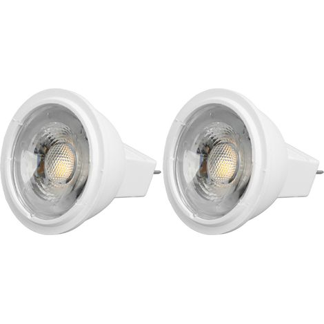 2 Stück MR11-Glühbirnen, hohe Helligkeit, 3 W, 110 V, schnelle Wärmeableitung, GU4-Spotlampen für Gartenbeleuchtung, Schlafzimmer, Küche, warmes Licht (1/5)