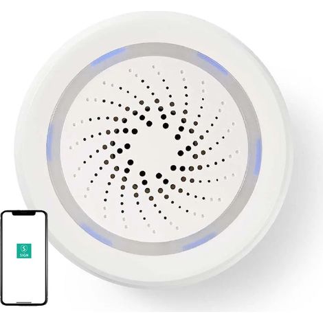 SiGN Smart Home WiFi Siren Bianco