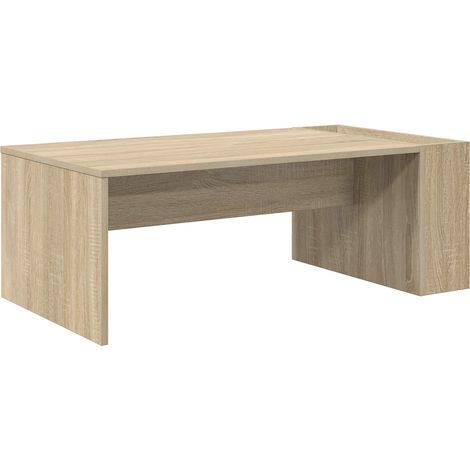 Coffee Table Sonoma Oak 95 x 50 x 34 cm Engineered Wood vidaXL