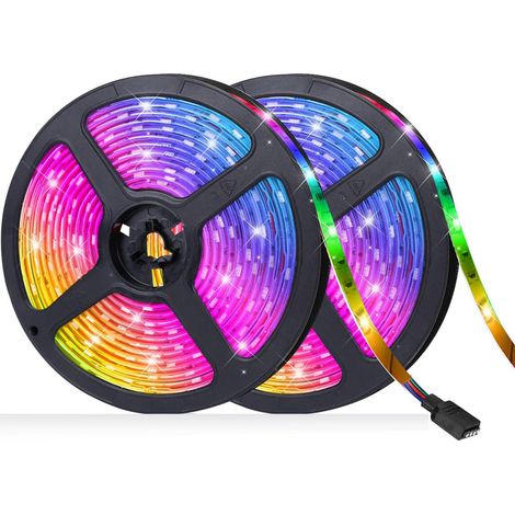 SJLERST Bande LED Illusion 20M, supportant le contrôle APP, adaptée à la décoration de Noël, de bar et de maison (1/5)