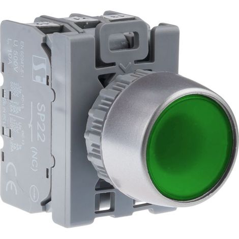 Dispositivo de mando Spamel st22-klz-11-230-ledac IP65 autorrestable (1/2)