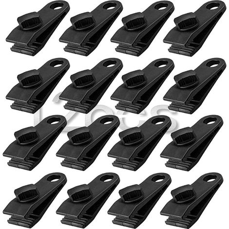 Planenclip – Verstellbarer Krokodilclip mit Schraubverschluss – Strapazierfähiges Nylon – Für Zeltplanen, Markisen, Outdoor-Planen, Boots- oder Poolabdeckungen – 12er-Pack (1/5)
