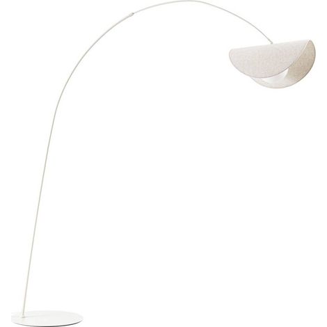 Stehlampe (Bogenleuchte) "Tamani" aus Textil dimmbar für Wohnzimmer & Esszimmer von Lucande (1/5)