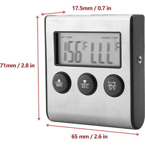 YS05 Bimetall-Thermoelement-Thermometer, Lieferung ohne Batterie. (1/5)