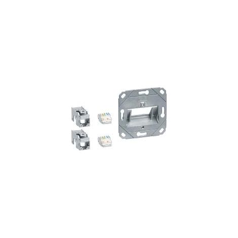 TEHALIT MODULE DE CONNEXION 2 X RJ45 CAT.6A GMKSRJ45C6A2 HAGER