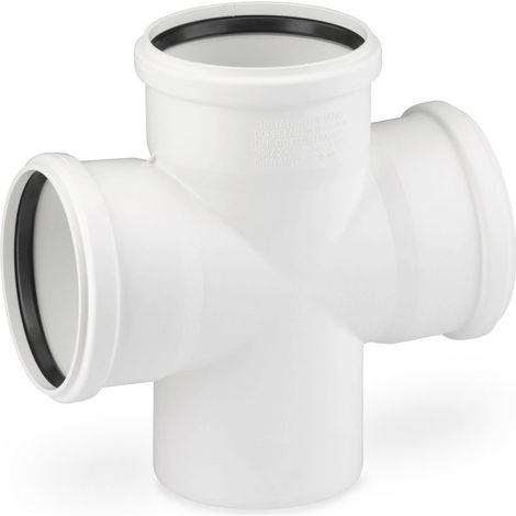 RAUPIANO PLUS Doppelabzweig DN 110/110/110, 87 Grad