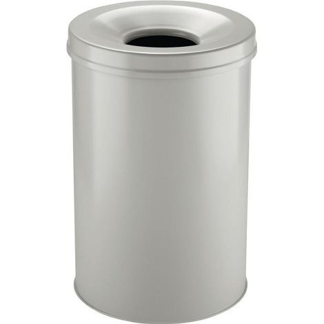 Corbeille à papier Durable Safe 330610 30 l (Ø x H) 31.5 cm x 49.2 cm métal gris 1 pc(s)