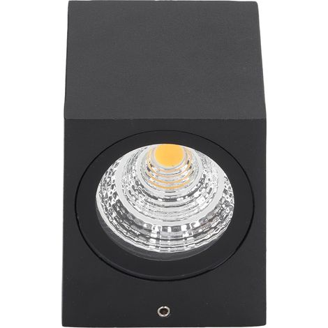 Applique murale LED extérieure 5W en aluminium étanche 85-265V pour couloir, terrasse, porche, éclairage extérieur, dimensions 8x7,5x6,5cm, lumière chaude