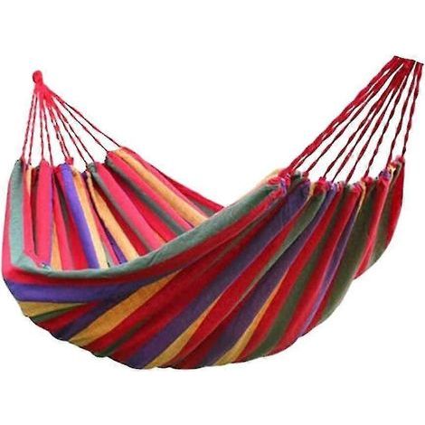 Einteilige Reisehängematte, regenbogenfarbene Schaukel, Outdoor-Hängematte für die Freizeit (1/5)