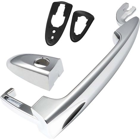 Ecleanfy-Poignée de Porte Extérieure pour Lancia Ypsilon Destra 2003-2011 Avant Gauche 735409026 735409024 Brillant (1/5)