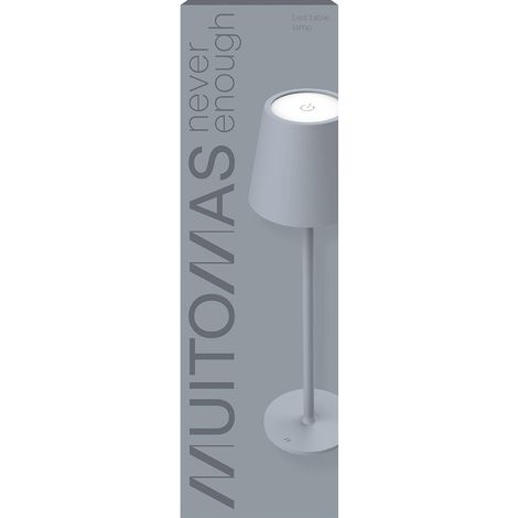 Muitomas TABLELAMPGR lámpara de mesa LED Gris (1/3)