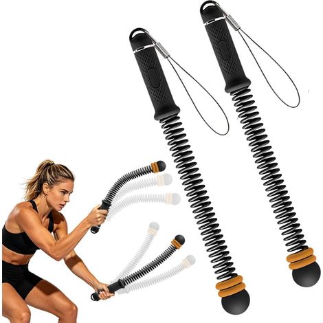 Ropeless Battle Rope Corde de combat réglable avec anneaux de poids, portable, sans corde, appareil de gym domestique peu encombrant pour l'entraînement de tout le corps et brûler les graisses (1/5)