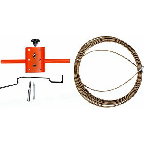 Extracteur de fil de perceuse électrique, outil de filetage de câble, Machine de câblage mural avec acier de 49,2 pieds et adaptateur pour tuyau (1/5)