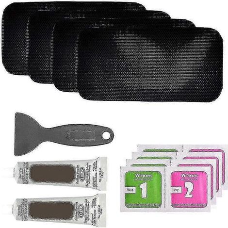 Kit de réparation pour trampoline (patch rectangulaire), réparation de toile de trampoline déchirée ou trouée. (1/5)