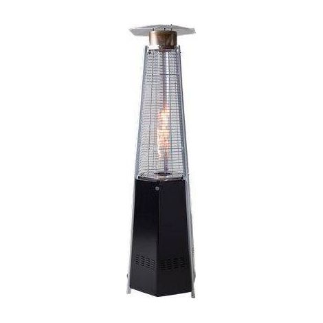 POÊLE À GAZ GPL PYRAMIDE HEXAGONALE + ROUES DOMUS