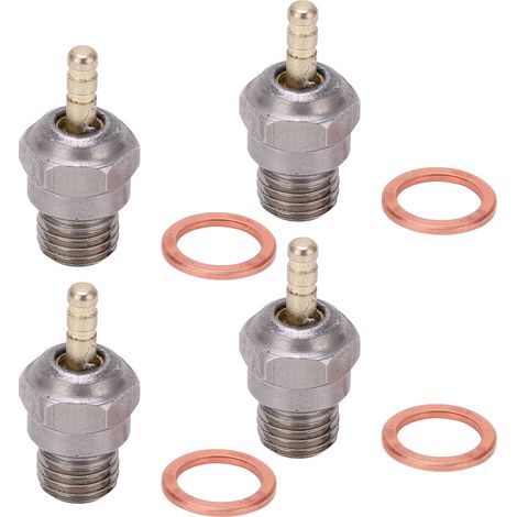 Lot de 4 bougies d'allumage T1 Hot Spark pour moteur nitro RC, pièces de rechange compatibles Traxxas 1/8 1/10 (1/5)