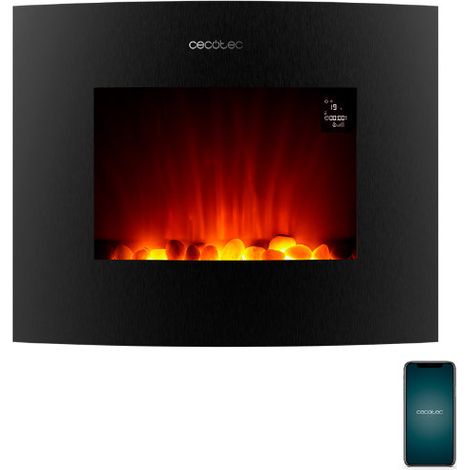 Cheminée électrique cecotecreadywarm 2650 flammes courbes connectées