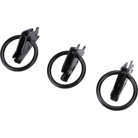 10 Pièces d'ancrages d'arrimage à Joints Toriques, en Acier Robuste, Limite de Charge de Travail de 1500 LB, Ancres 'arrimage Noires, Couche Galvanisée avec Une capacité de 1500 LB, (1/4)